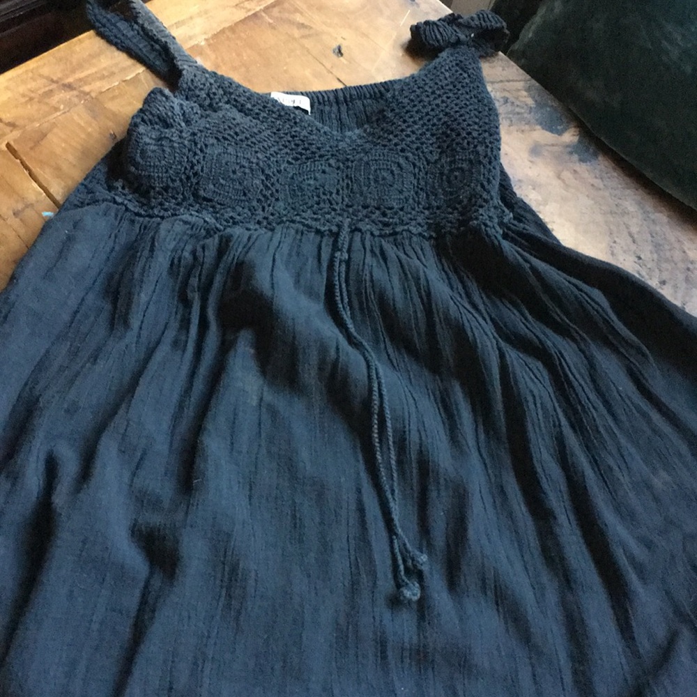Black mini sundress /coverup size small